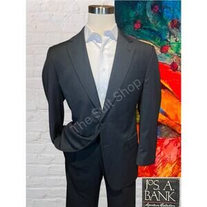 Jos A Bank Signature 42R Charcoal Gray Blazer Sport Coat Suit Jacket